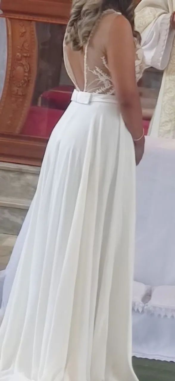 Desapego de Vestido de Noiva - Foto 2