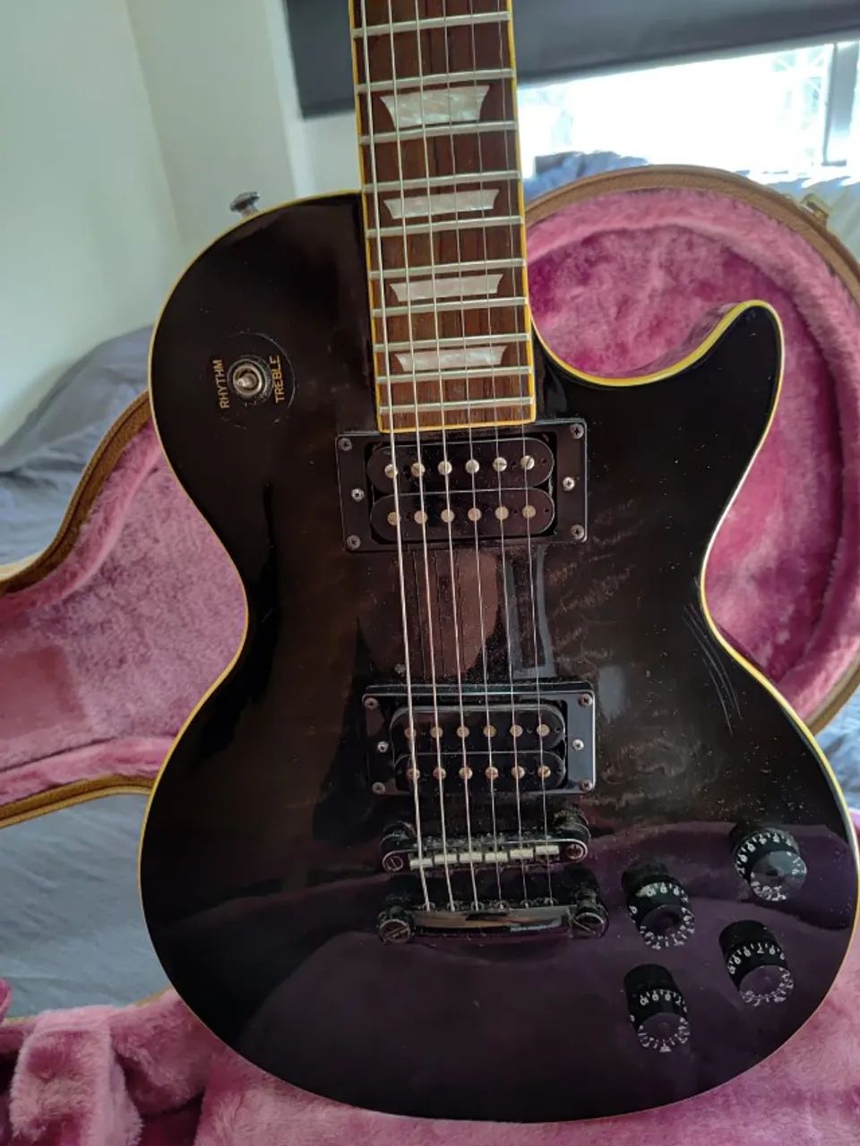 Guitarra Epiphone Les Paul Limited Edition Trans Black Flame
