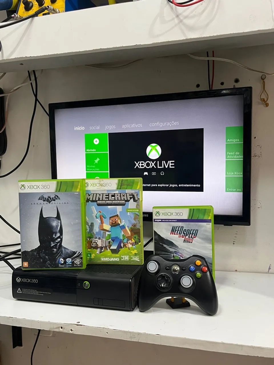 Xbox 360 com Jogos e Controle - Foto 5