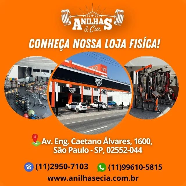 Barra Montada Anilha Pintada W 16Kg - Foto 3