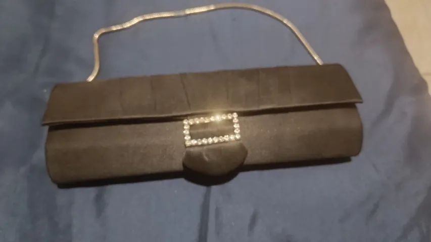 Carteira Feminina de cetim preta VICTORIA'S SECRET - Foto 2