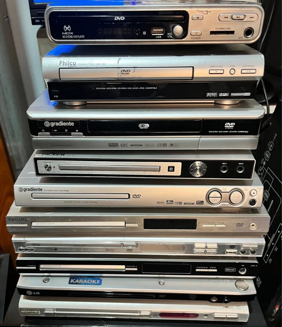 Varios aparelho de dvd player aparti de 40,00 philips lg gradiente - Foto 2