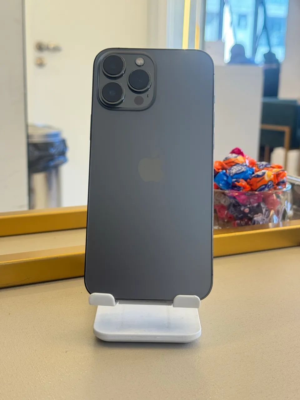 iPhone 13 Pro Max 128GB Grafite - SEMINOVO - LOJA FÍSICA