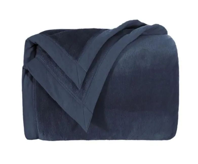 Cobertor Queen Chamonix Marinho Artelassê - Foto 2