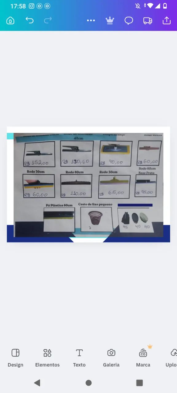 Materiais de limpeza 64673477718402122