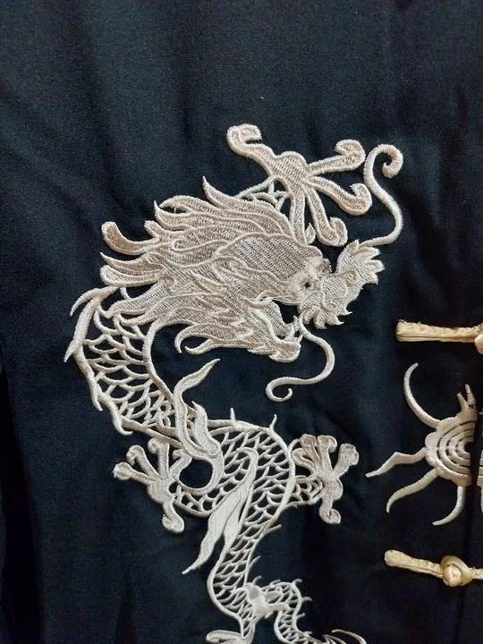 Kimono tipo Bruce Lee Chinês bordado e peça unica - Foto 5