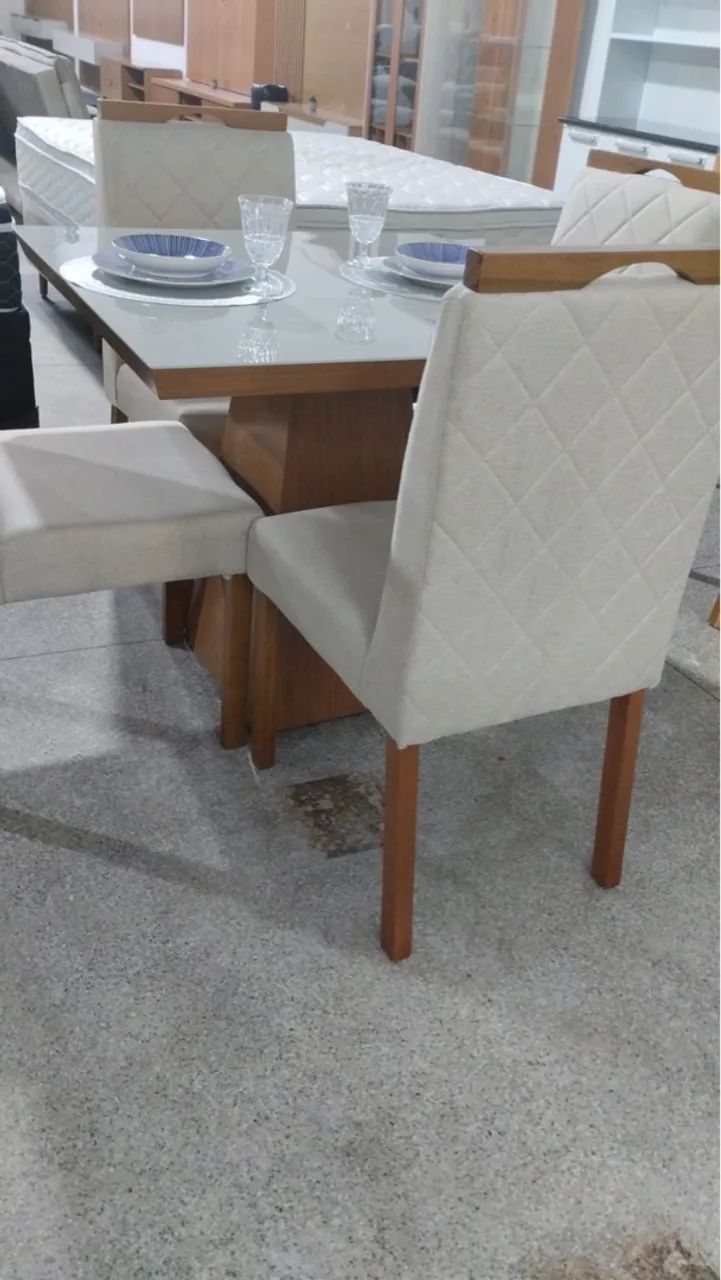 Mesa de jantar 4 lugares 12x sem juros - Foto 2