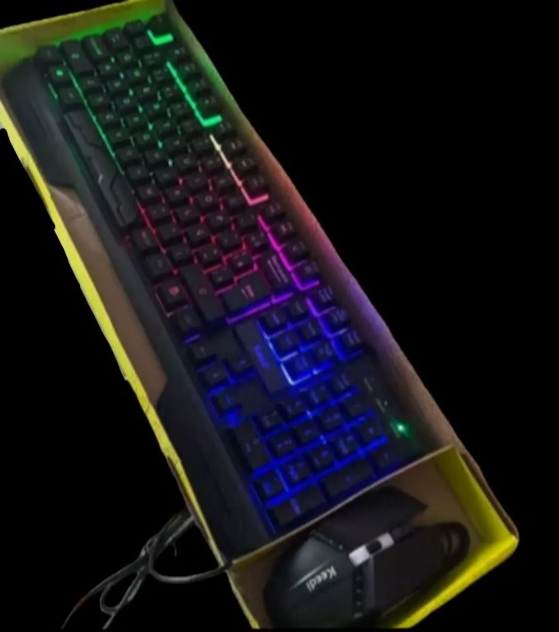 Kit Teclado e Mouse Gamer com RGB,  *Teclas Translúcidas - Foto 2