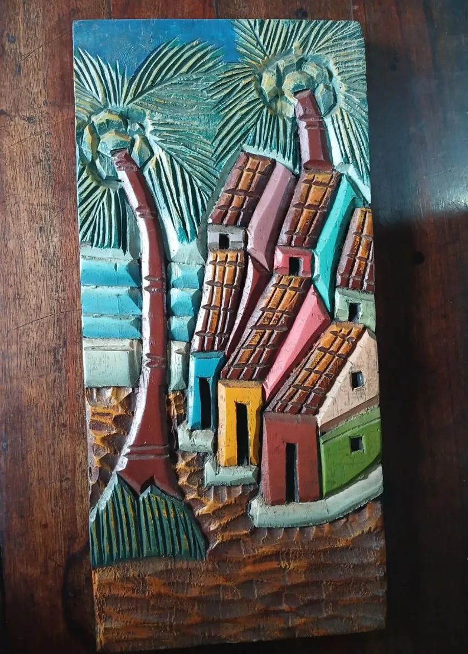 Trio de quadros arte popular  - Foto 3