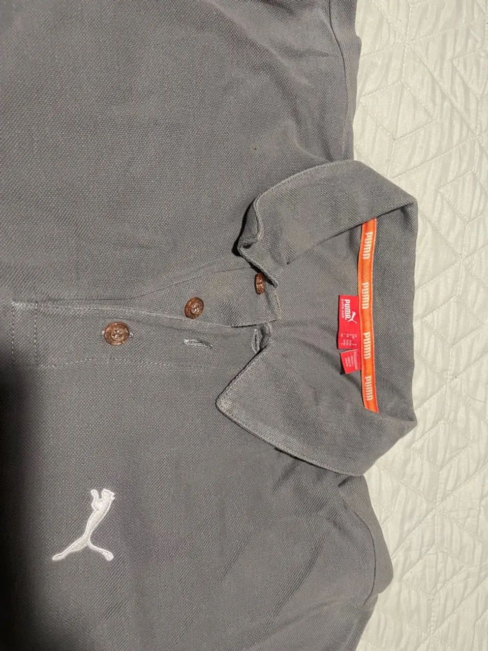 Camisa Polo Puma Cinza