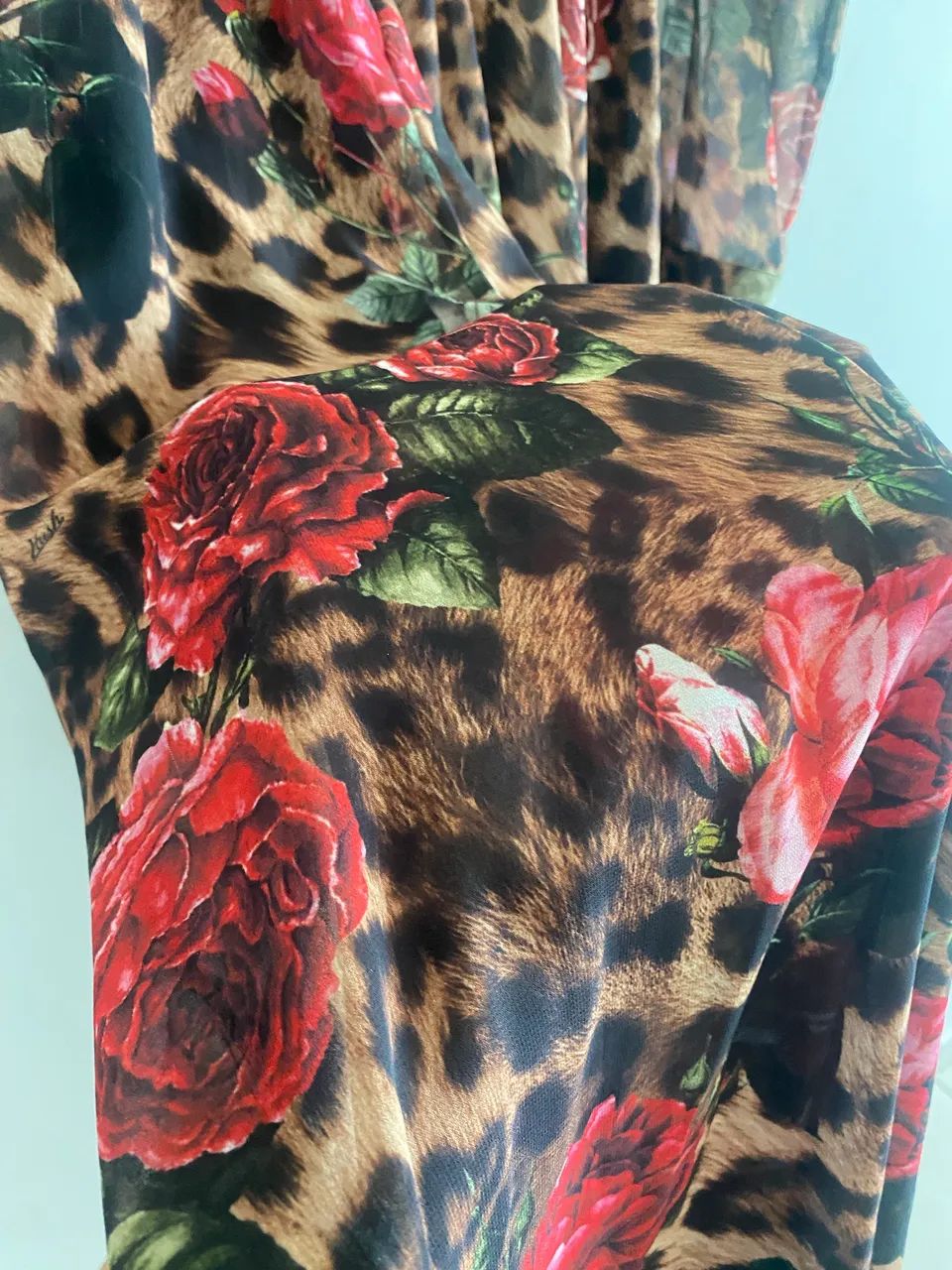 VESTIDO LONGO ROSAS P|M - Foto 4