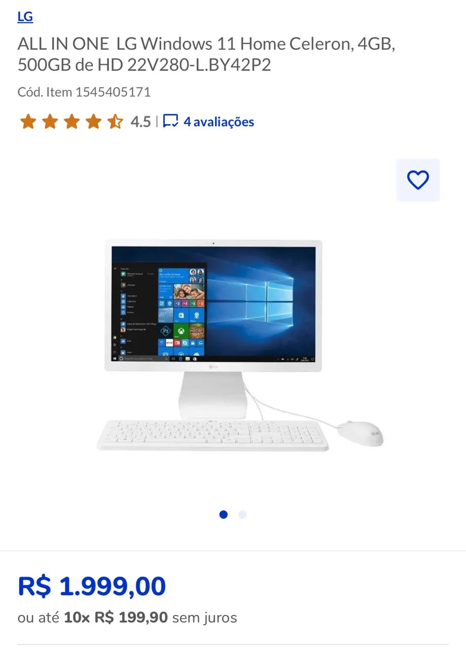 Computador LG All in one  - Foto 2