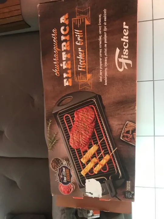 Churrasqueira Elétrica Fischer Grill - Nova - Foto 4