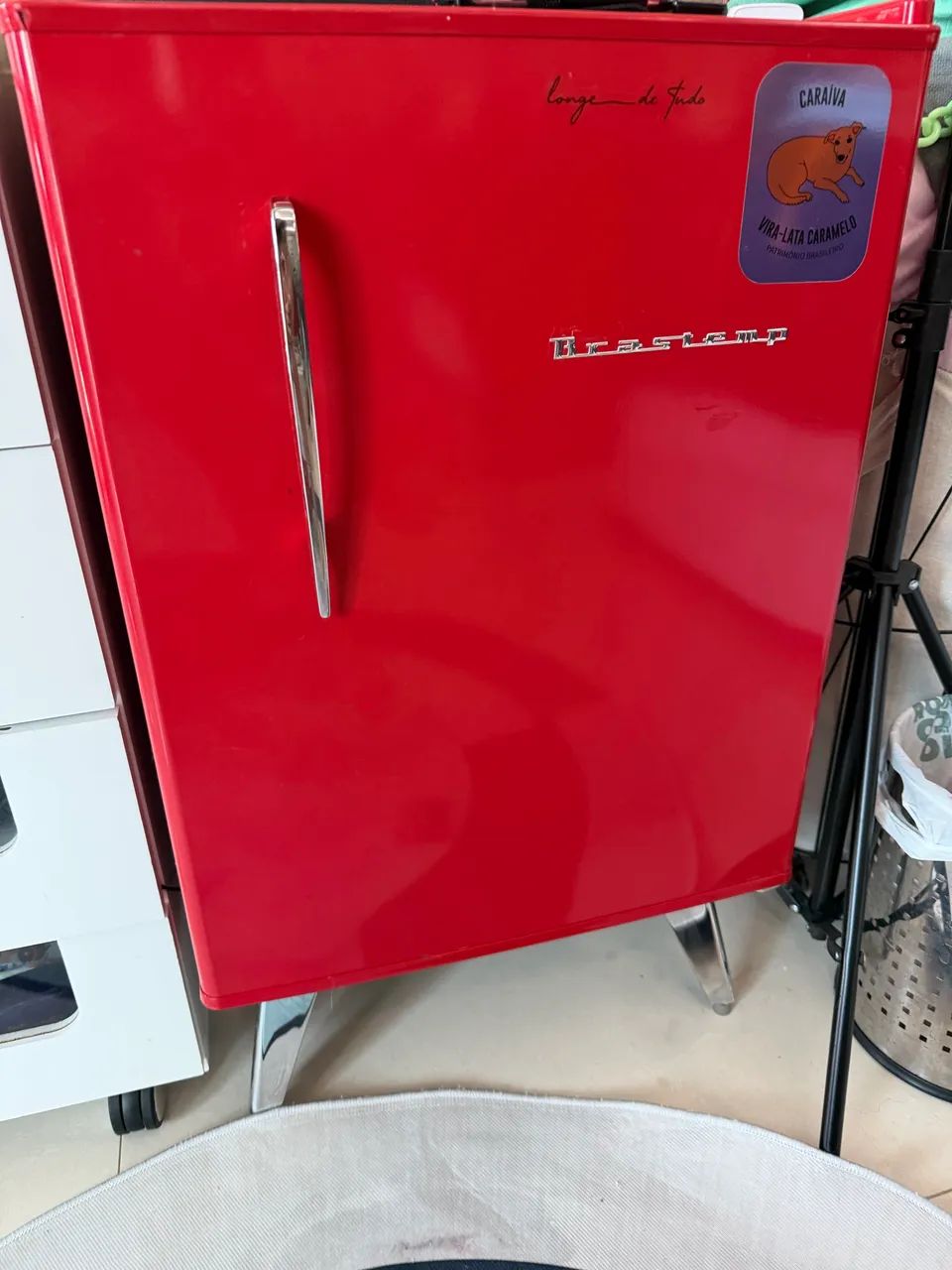 Frigobar Brastemp Retrô Vermelho  - Foto 5