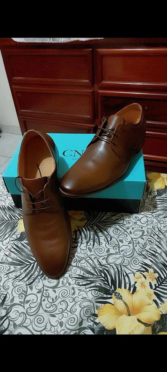 Sapato Social Masculino Derby CNS Benelli 50 DAMASCO
