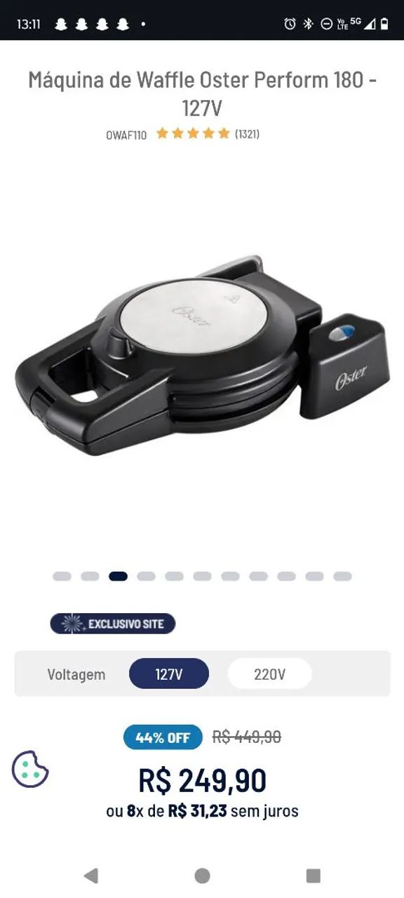Máquina de Waffle Oster Nova - Foto 5