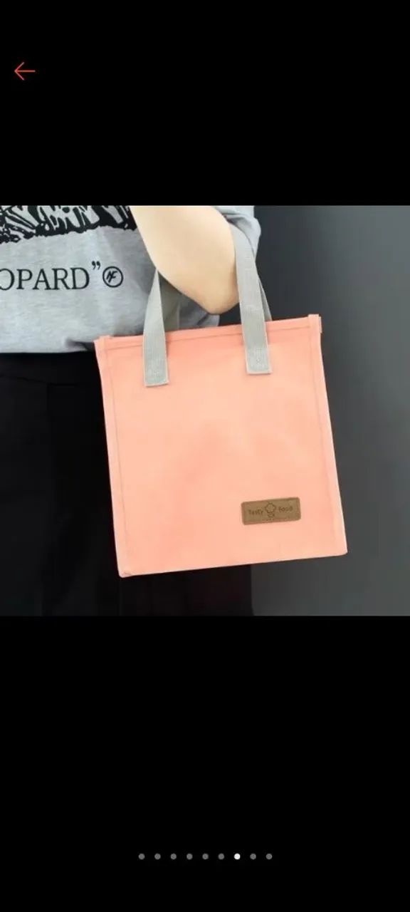 Saco Bolsa térmica  fechamento com velcro  - Foto 3