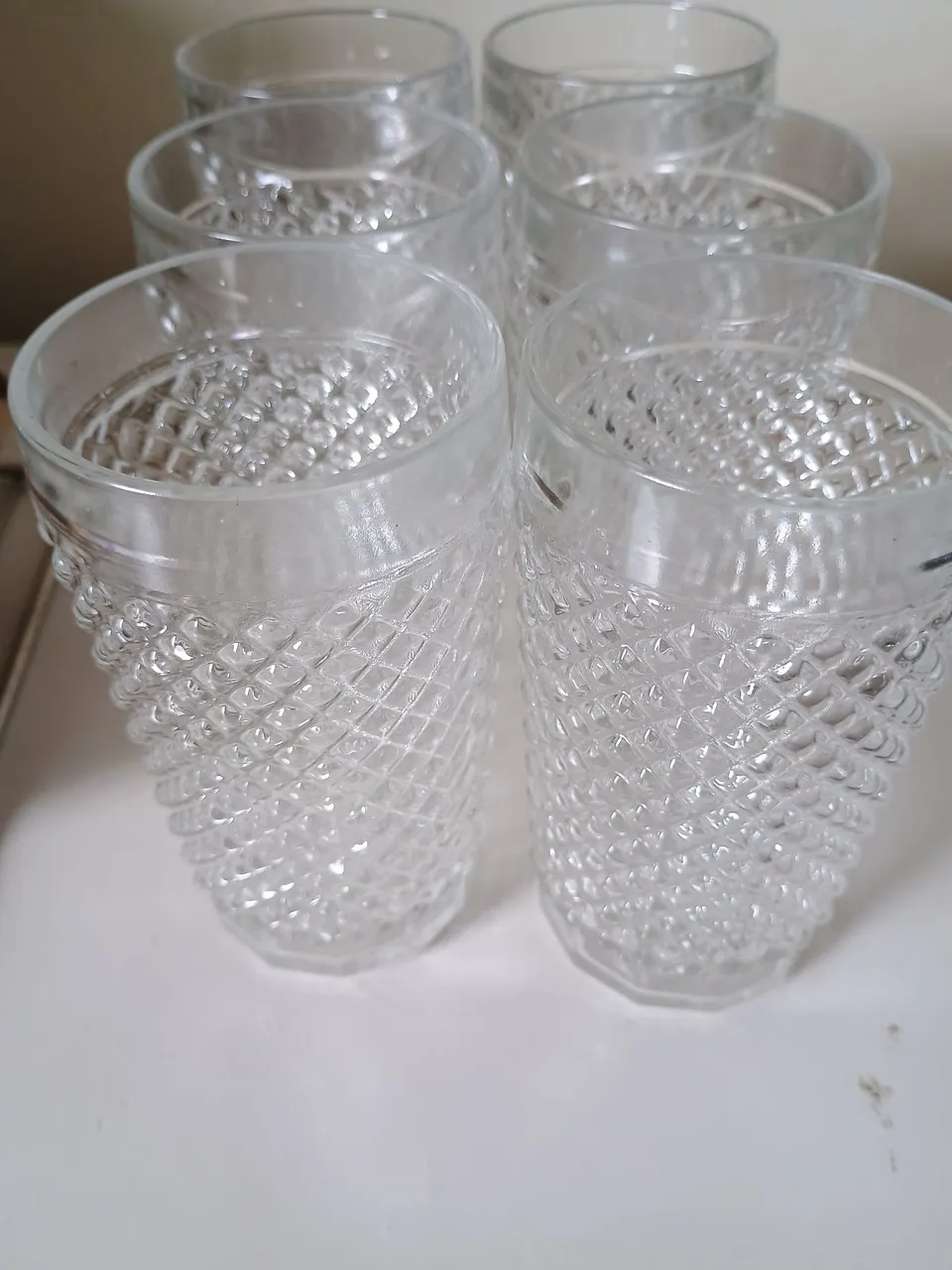 Conjunto de copos de vidro pico de jaca