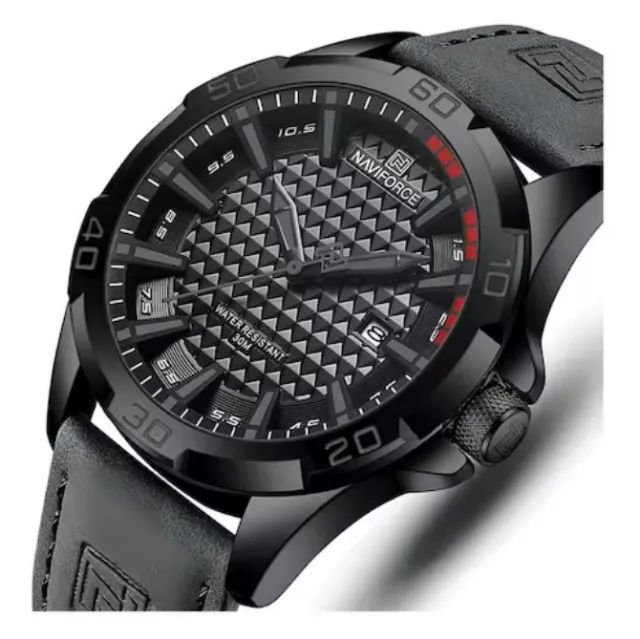Relogio Masculino Couro Sport Naviforce - Foto 2