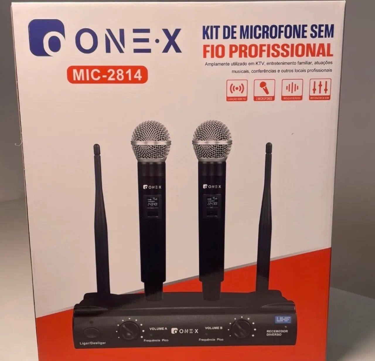 Microfone sem fio profissional 