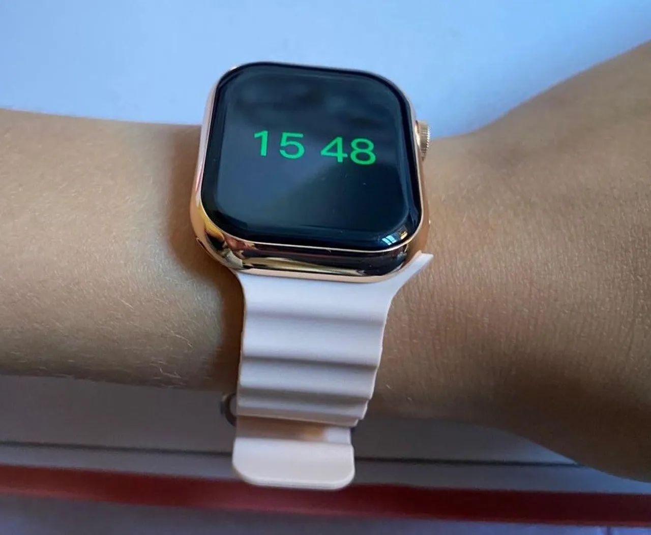 ÚLTIMO PROMOÇÃO!! SMARTWATCH PEQUENO COM 3 PULSEIRAS, AMOLED E NFC PARCELO SEM JUROS! - Foto 4