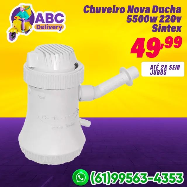 Chuveiro Nova Ducha 5500w 220v Sintex