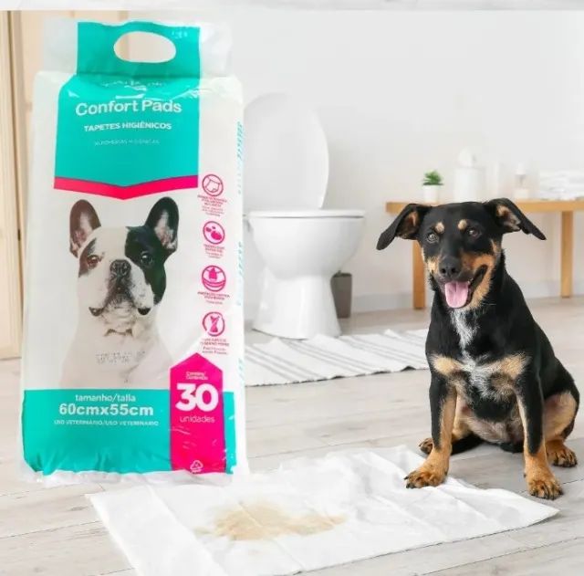 Tapete higiênico para cachorro kit com 90 unidades Confort Pads 60x55cm