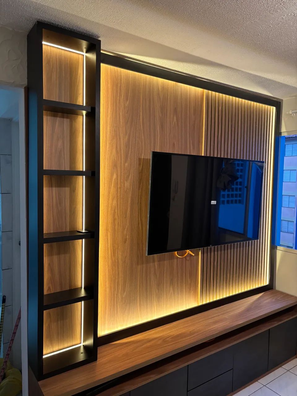 Painel para sala ripado  - Foto 4