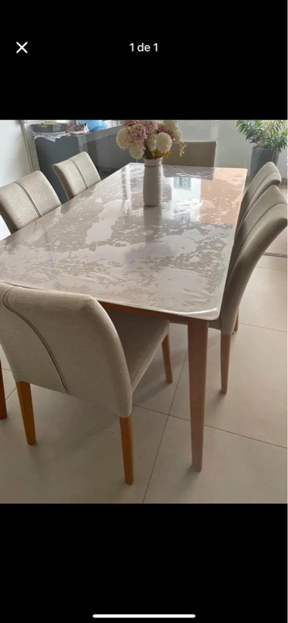 Mesa de Jantar com Cadeiras vitória móveis