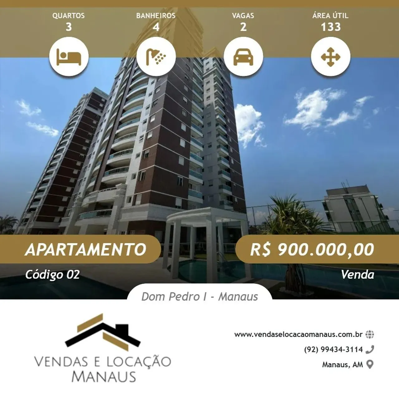 Vendo Valor R$ 900.000,00 Residencial Ocean Park Excelente Localização  Dom Pedro -