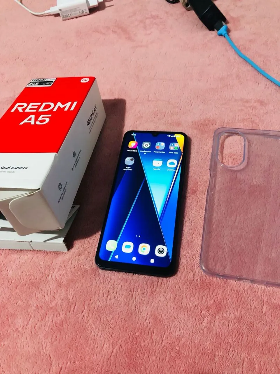 Redmi A5 na caixa