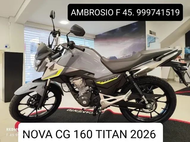 Nova CG Titan não paga I P V A  ano 2026