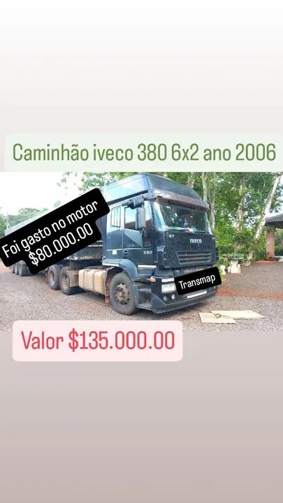 Caminhão Iveco 380 6x2 ano 2006 - R$ 135.000,00