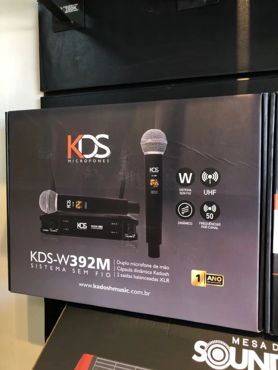 Microfone Sem Fio Kadosh 392M Duplo