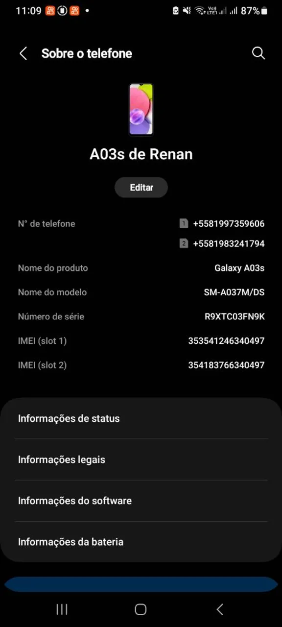 Celular em ótimo estado