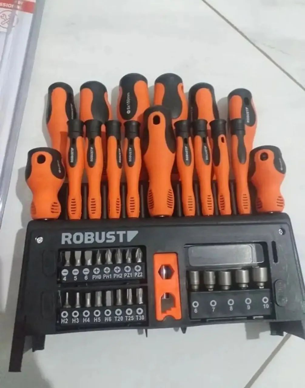 Jogo de Chaves de Fenda, Bits e Soquetes Robust - 39 Peças - Foto 3