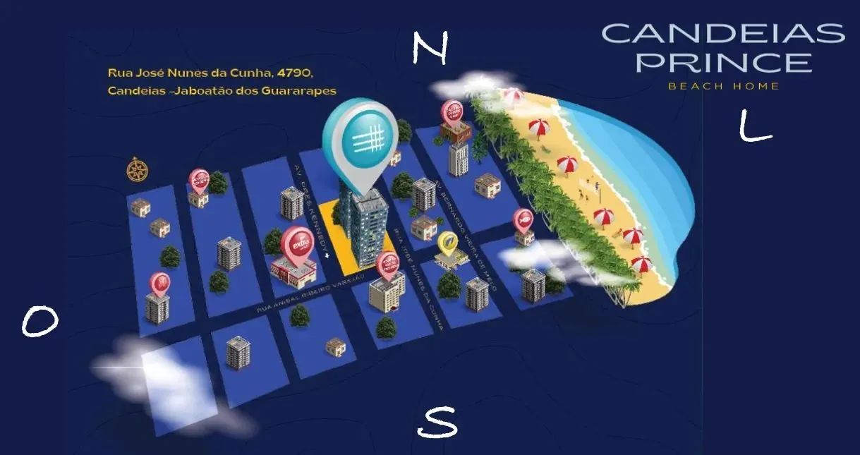 Candeias Prince - 66 m² sendo 3 Quartos, 1 Suíte, 2 Banheiros, 2 Vagas - Foto 4