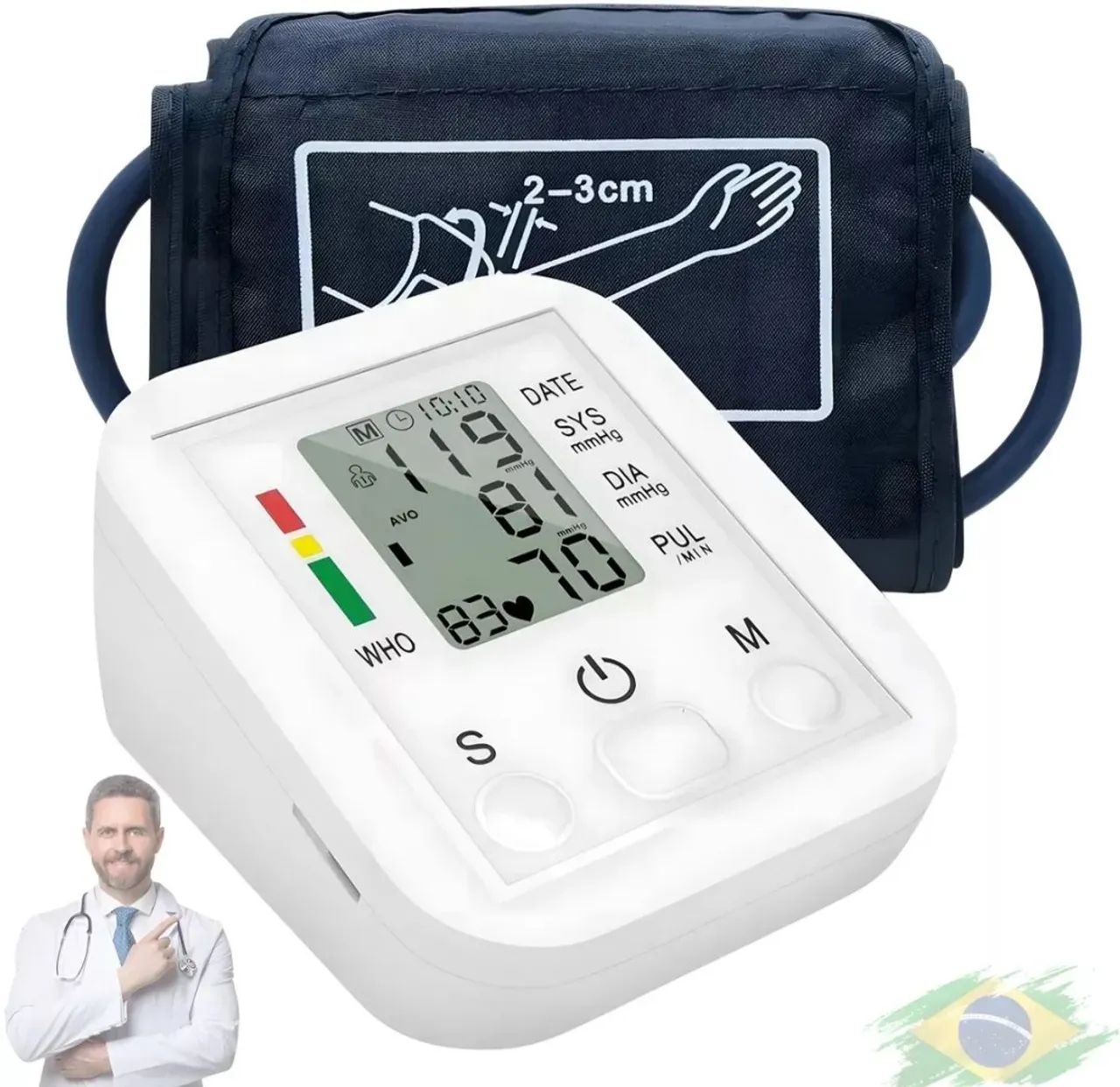 Aparelho Medidor de Pressão Digital de Braço