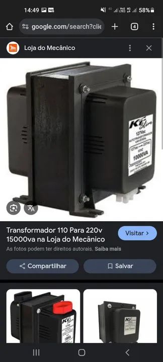 Transformador 15000VA 110V para 220V - Novo - Foto 2