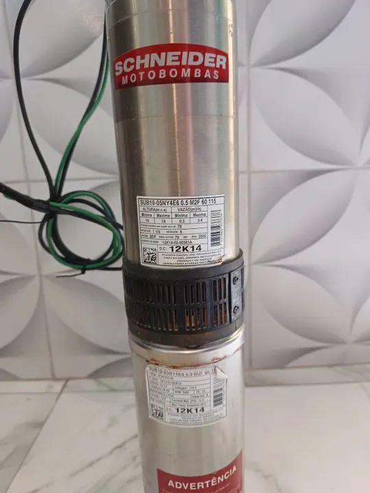 Bomba D'água Submersa ½ CV Schneider 115V - Foto 3