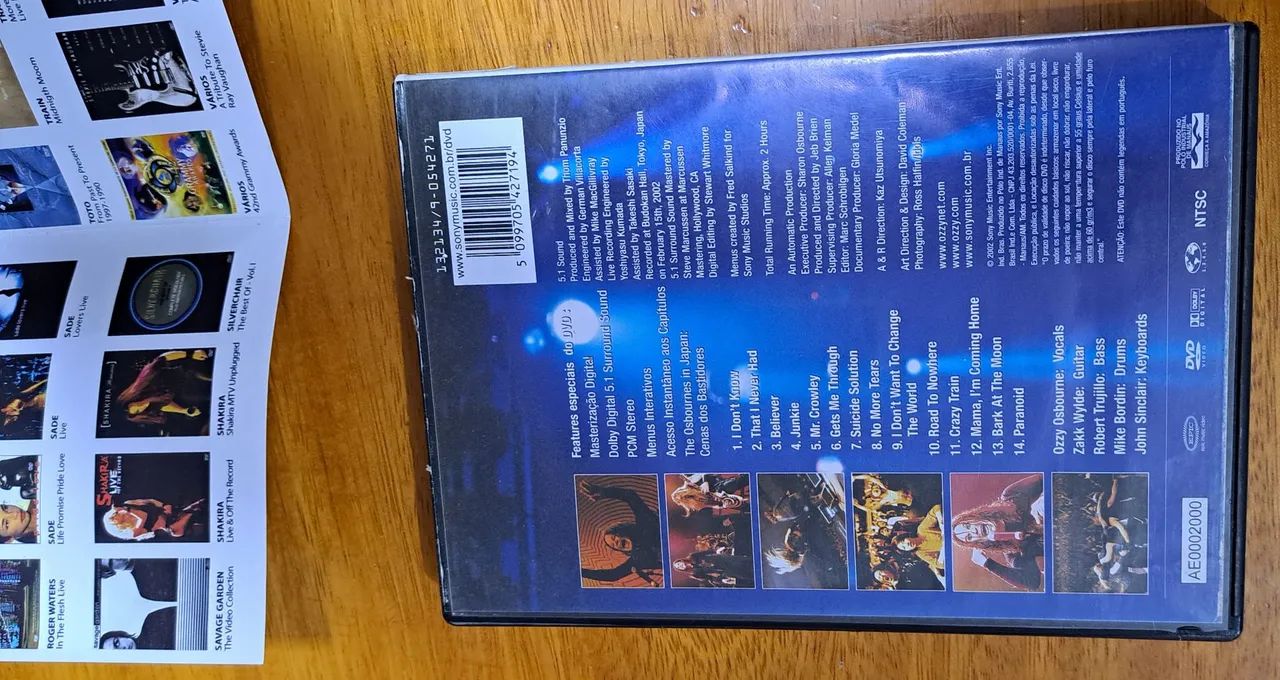 DVD ORIGINAL OZZY - LIVE AT BUDOKAN + BRINDE SURPRESA - CDs, DVDs