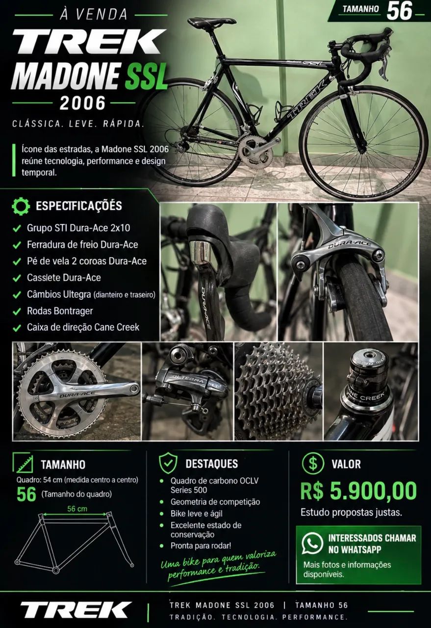 Bicicleta Speed Trek Madone 