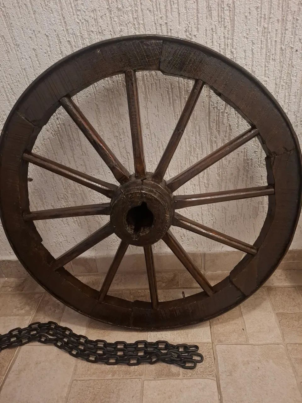 Roda de carroça original  - Foto 5