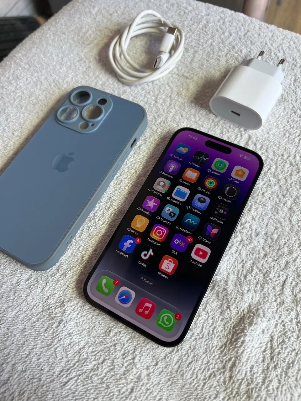 IPHONE 14 PRÓ 128GB IMPECÁVEL, TODO ORIGINAL, NUNCA ABERTO