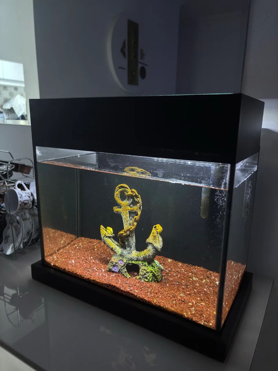 Aquário 40x20x40 com substrato, iluminação e filtro hang on  D - Foto 5