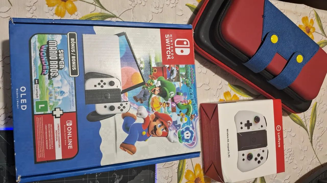 Nintendo Switch Branco Oled 512GB Bloqueado