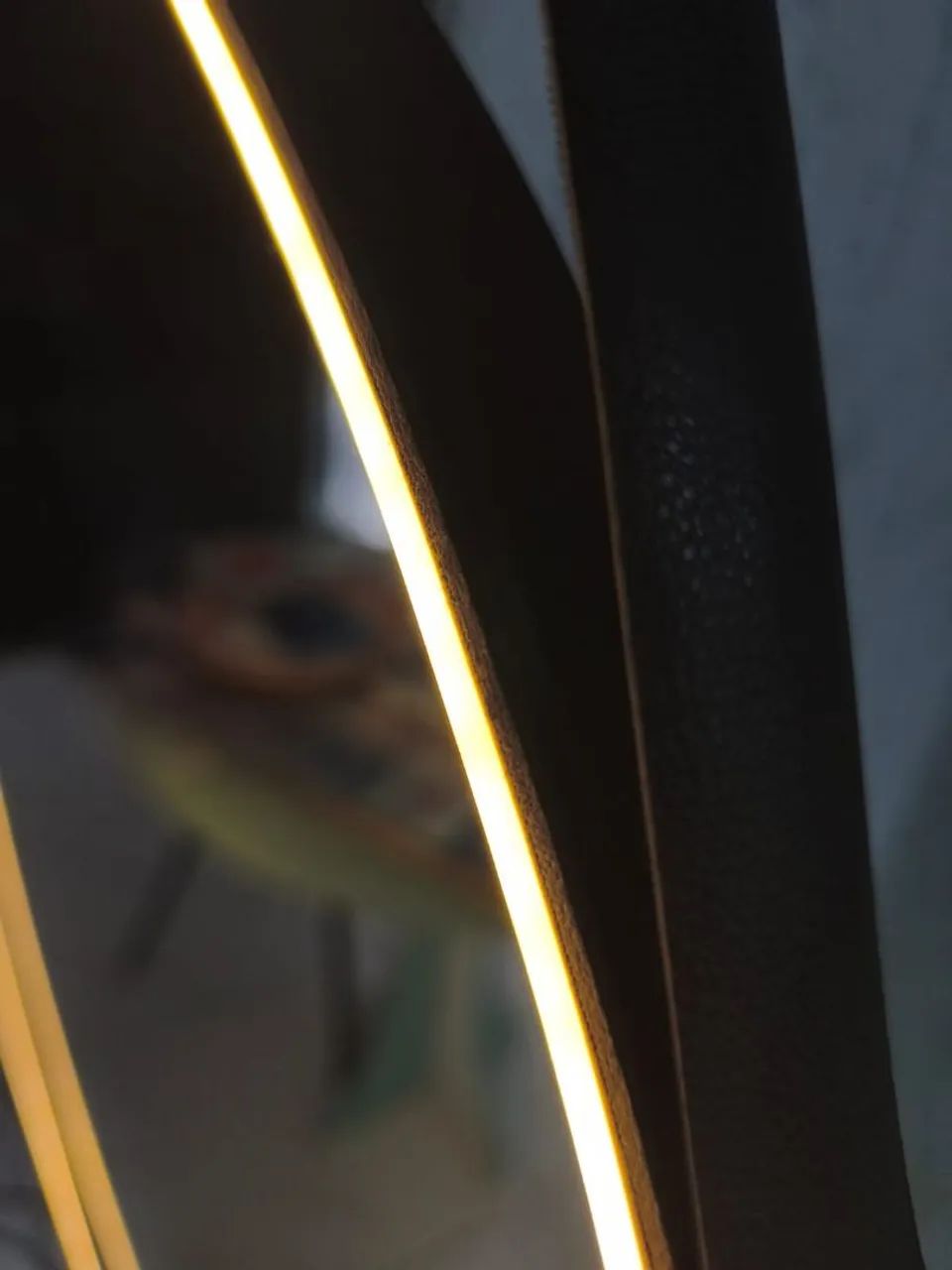 Espelho com couro e led neon - Foto 4