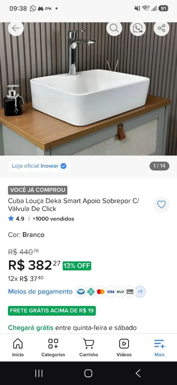 Cuba de Louça Deka Smart - Foto 4
