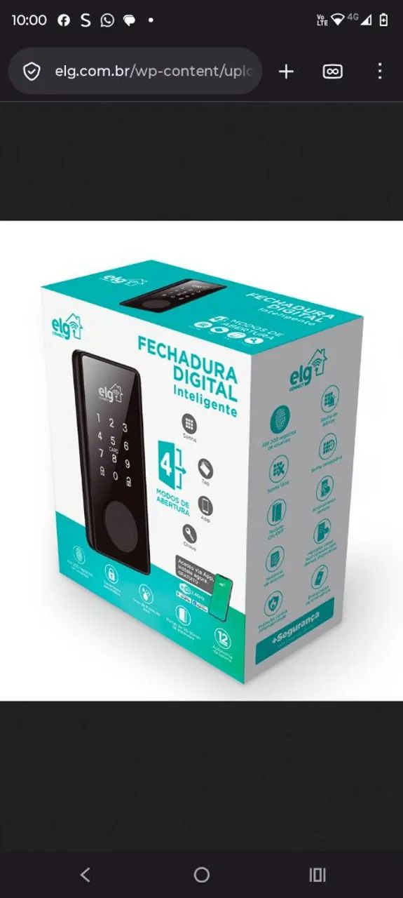 VENDO FECHADURA INTELIGENTE DIGITAL