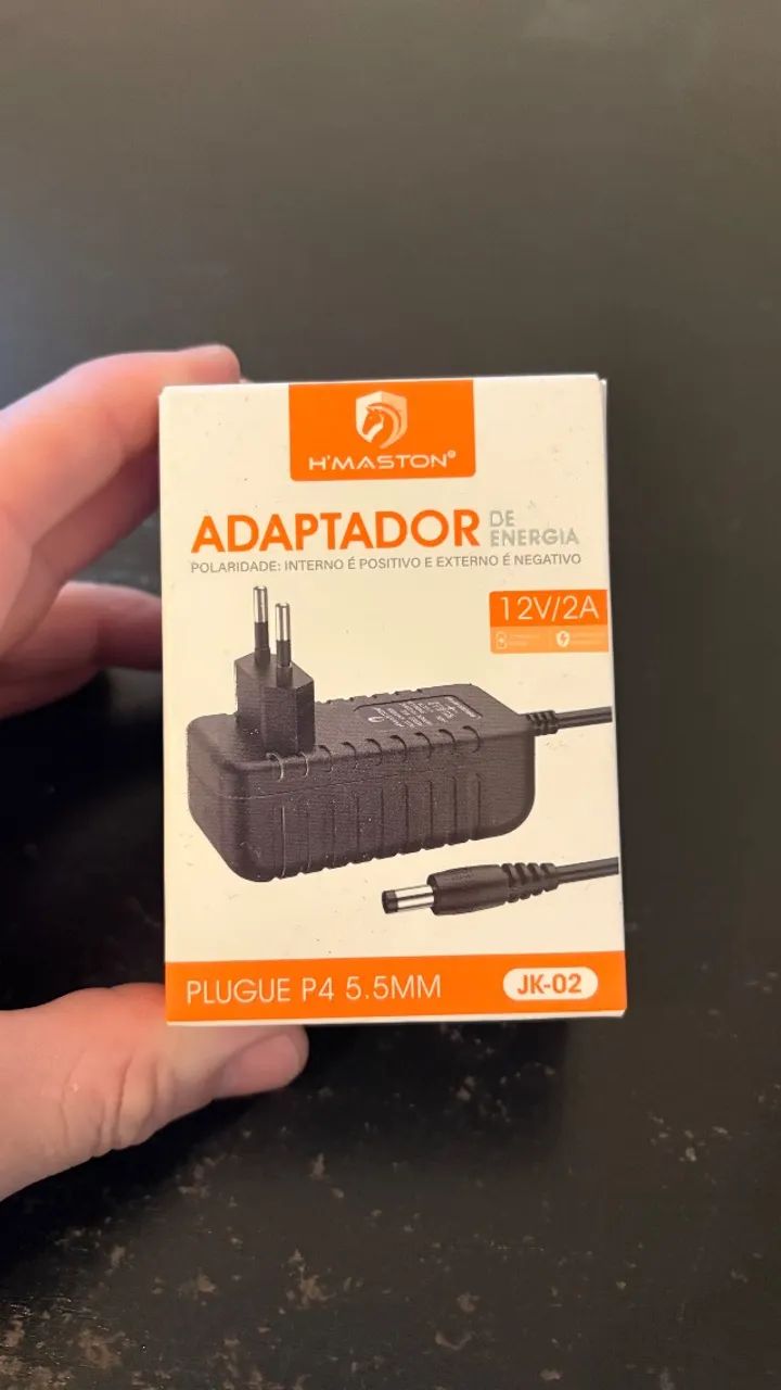 Fonte H?Maston 12V 2A Bivolt Automática - Plug P4 5,5 mm
